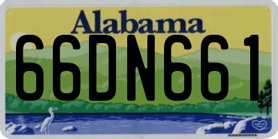 AL license plate 66DN661