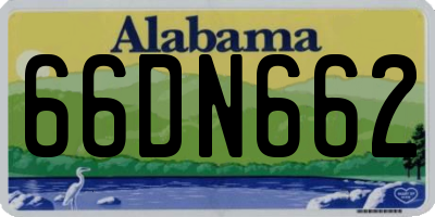 AL license plate 66DN662