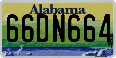 AL license plate 66DN664