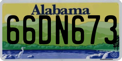 AL license plate 66DN673