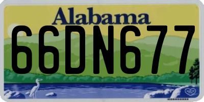 AL license plate 66DN677