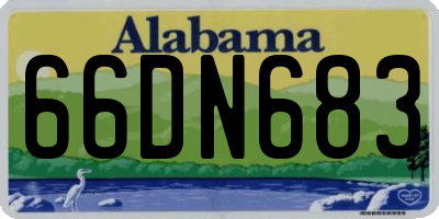 AL license plate 66DN683