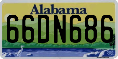 AL license plate 66DN686