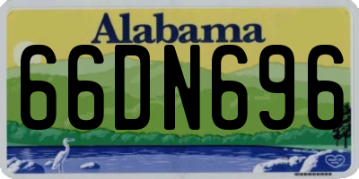 AL license plate 66DN696