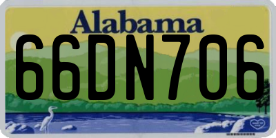 AL license plate 66DN706