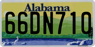 AL license plate 66DN710