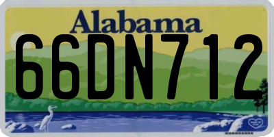 AL license plate 66DN712
