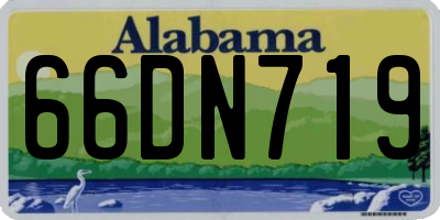 AL license plate 66DN719