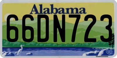 AL license plate 66DN723