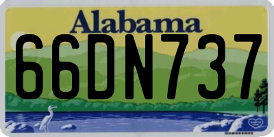 AL license plate 66DN737