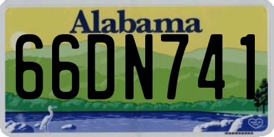 AL license plate 66DN741