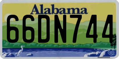 AL license plate 66DN744