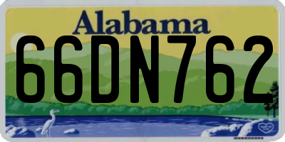 AL license plate 66DN762