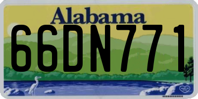 AL license plate 66DN771