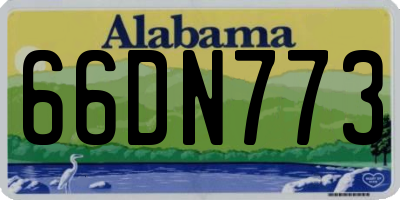 AL license plate 66DN773