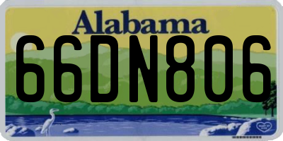 AL license plate 66DN806