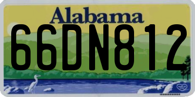 AL license plate 66DN812