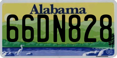 AL license plate 66DN828