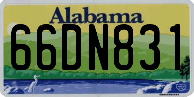 AL license plate 66DN831