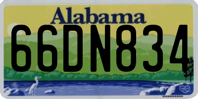 AL license plate 66DN834