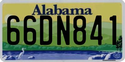 AL license plate 66DN841