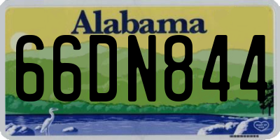 AL license plate 66DN844