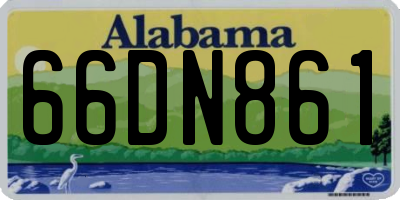 AL license plate 66DN861