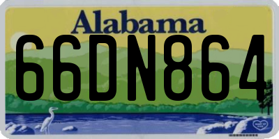 AL license plate 66DN864