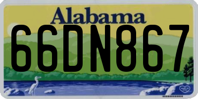 AL license plate 66DN867