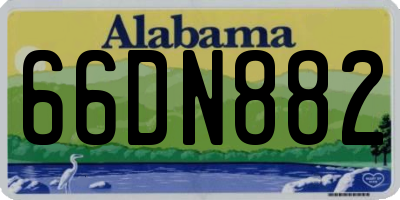 AL license plate 66DN882