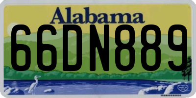 AL license plate 66DN889