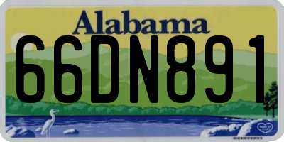 AL license plate 66DN891