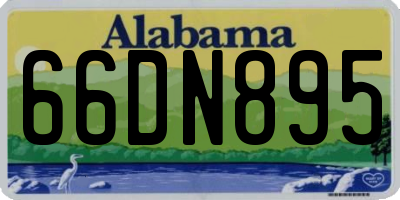 AL license plate 66DN895