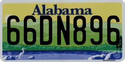 AL license plate 66DN896