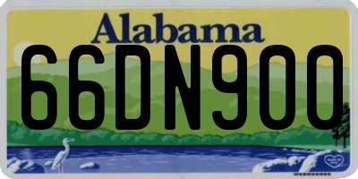 AL license plate 66DN900