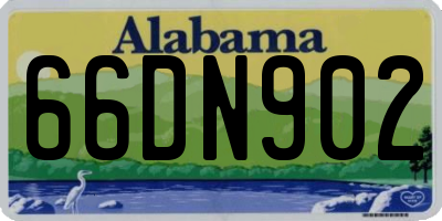 AL license plate 66DN902