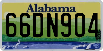 AL license plate 66DN904