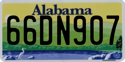 AL license plate 66DN907