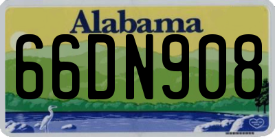 AL license plate 66DN908