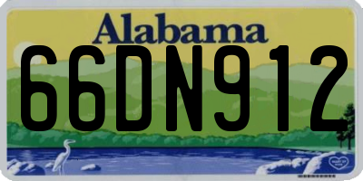 AL license plate 66DN912