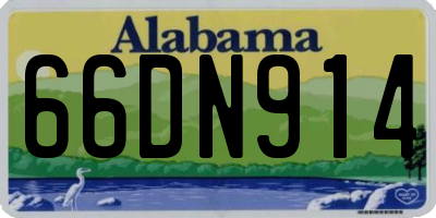AL license plate 66DN914