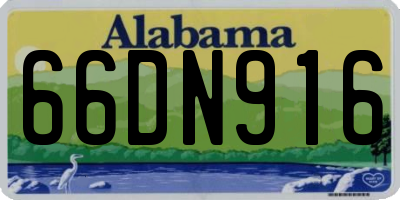 AL license plate 66DN916