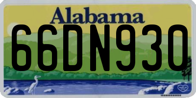 AL license plate 66DN930