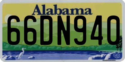 AL license plate 66DN940