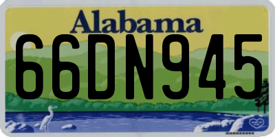 AL license plate 66DN945