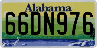 AL license plate 66DN976