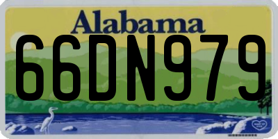 AL license plate 66DN979