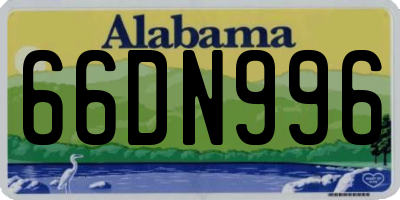 AL license plate 66DN996