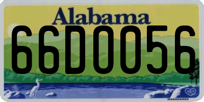 AL license plate 66DO056
