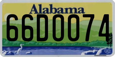 AL license plate 66DO074